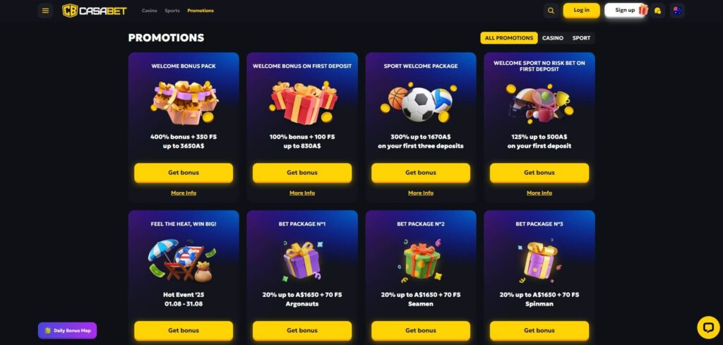 CasaBet Casino Bonus