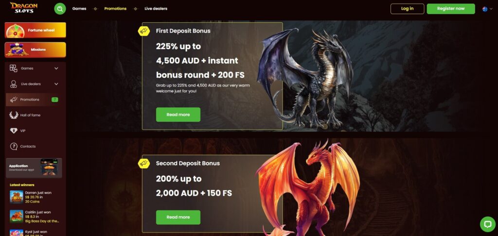 DragonSlots Casino Bonus