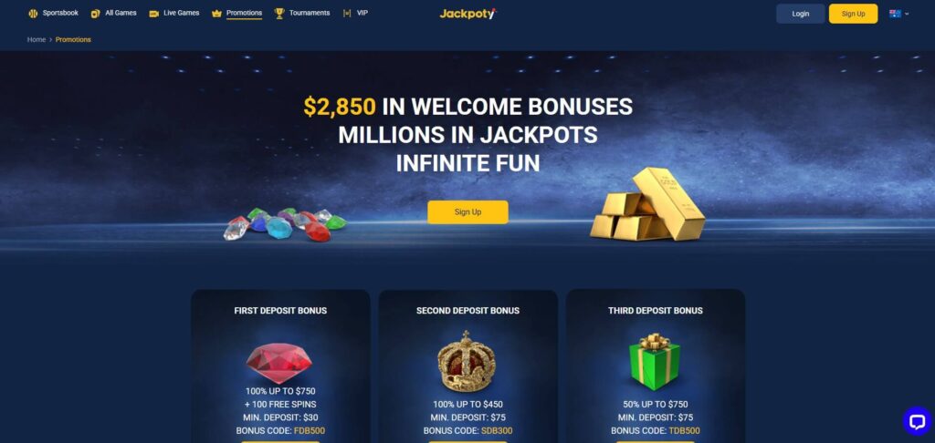 Jackpoty Casino Bonus